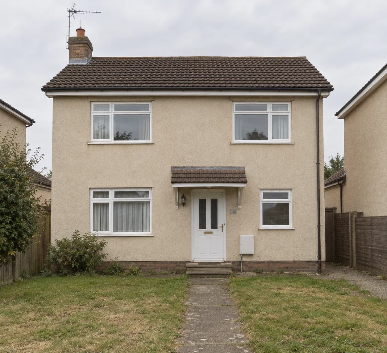 A house exterior before the redesign