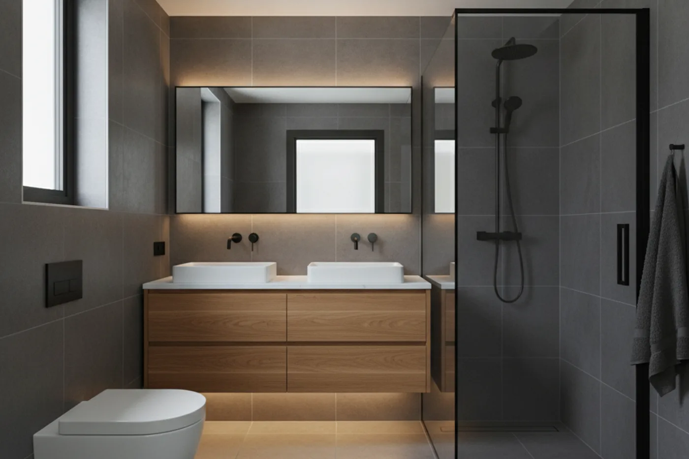 Black + oak