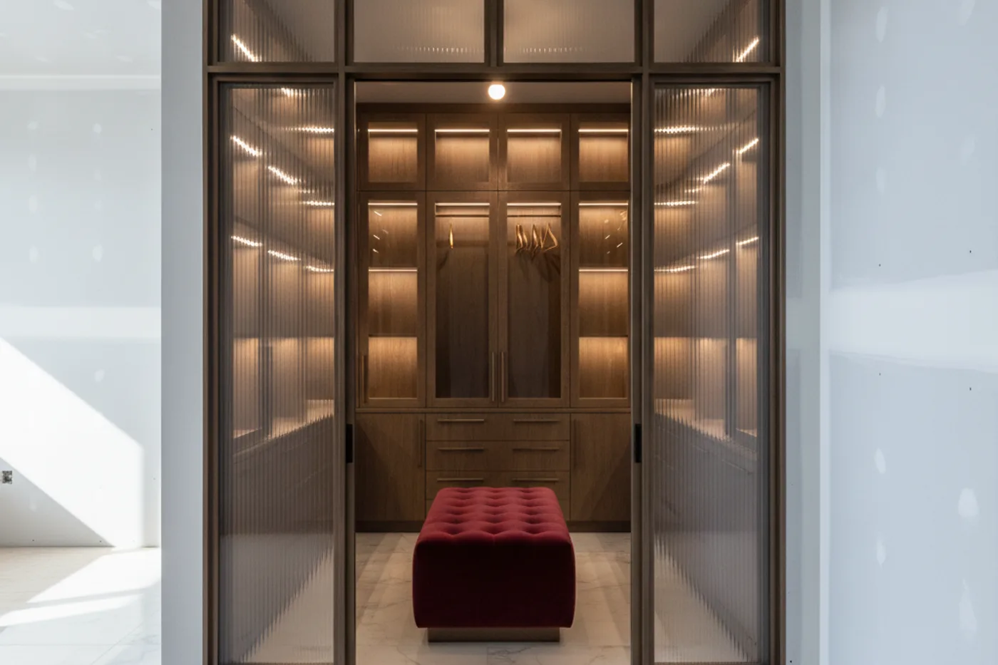 closet — Glass front