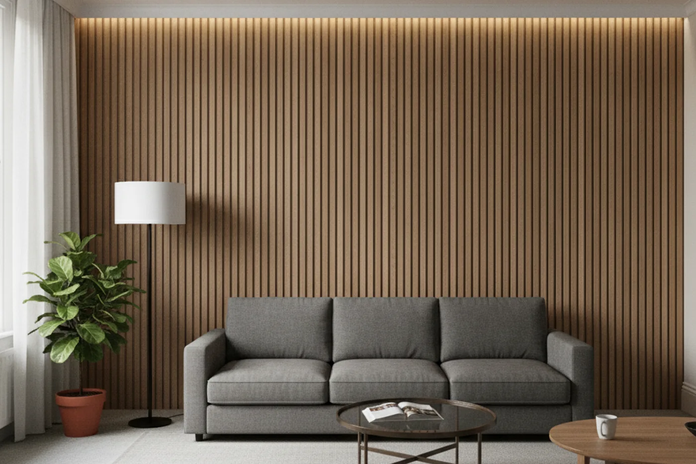 Slatted oak
